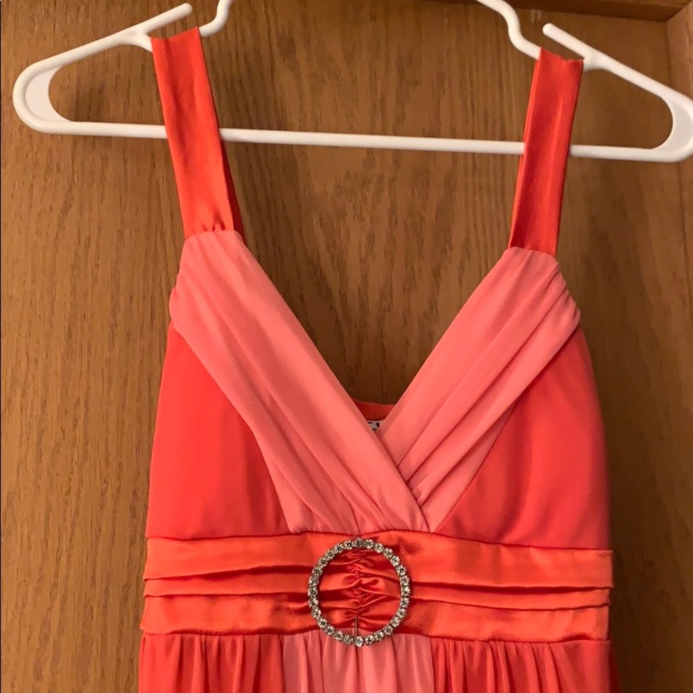 Fancy Dress in Peach and Pink